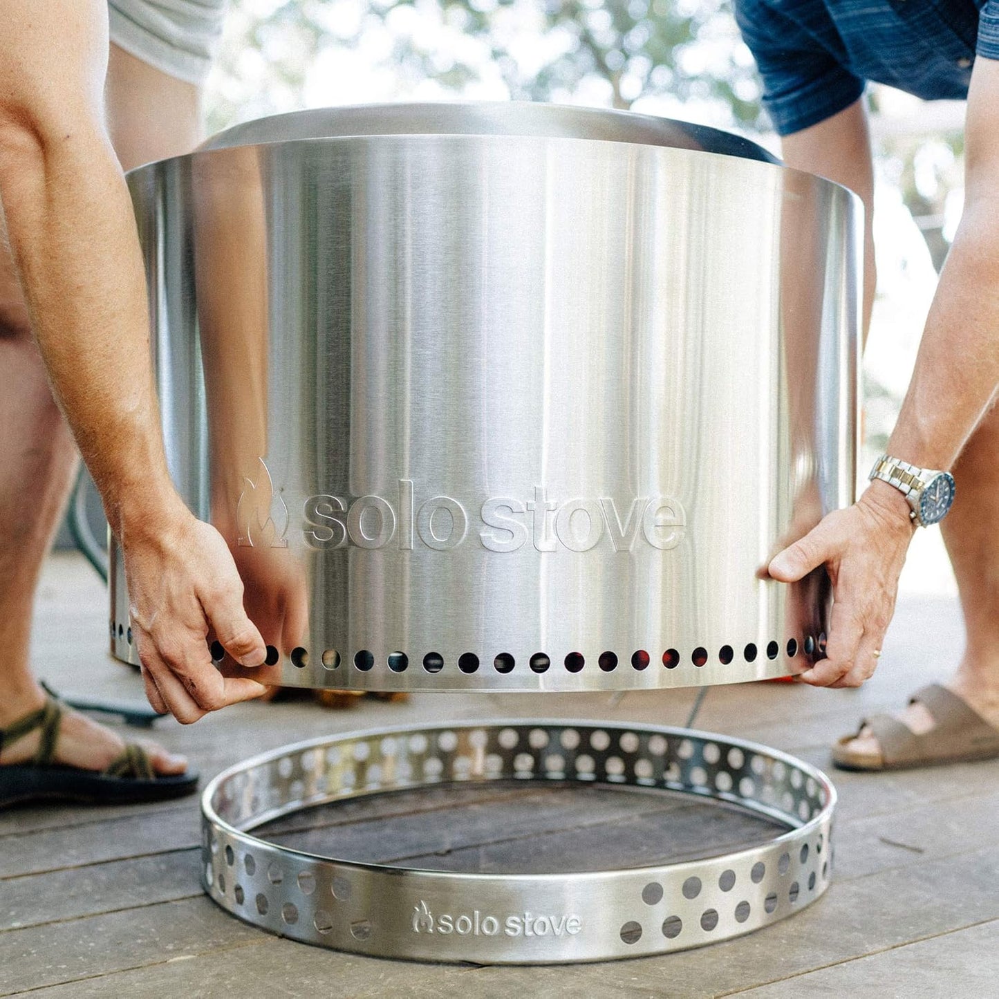 Yukon 27" Stand Stainless Steel Fire Pit Accessory Fireplace Tools Firepits and Fire Pits Outdoor Prefect for Your Outdoor Fireplace